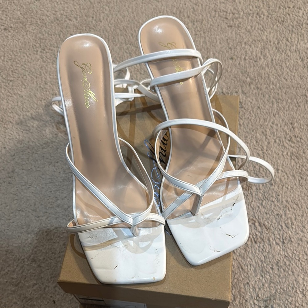 Gianvito Rossi White Strappy Women's Shoes